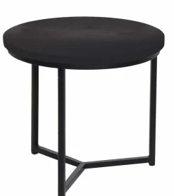 ACAZIA IRON STEEL KOT-62B RUOKAPÖYTÄ 140x90 CM METALLIJALOILLA MUSTA/MUSTA