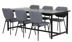 ACAZIA KOT-61 RUOKAPÖYTÄ 200X100 CM + 6 BUNNY TUOLIA