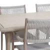 AMALFI PÖYTÄ 150x90 CM + 4 AMALFI NARUPUNOSTUOLIA