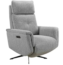 APOLLO RECLINER TUOLI SÄHKÖSÄÄDÖILLÄ HARMAA KANGAS