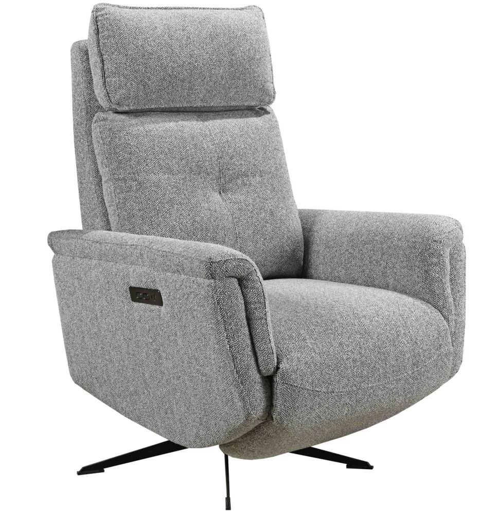 APOLLO RECLINER TUOLI SÄHKÖSÄÄDÖILLÄ HARMAA KANGAS