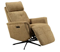 APOLLO RECLINER TUOLI SÄHKÖSÄÄDÖILLÄ KELTAINEN KANGAS