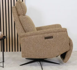 APOLLO RECLINER TUOLI SÄHKÖSÄÄDÖILLÄ KELTAINEN KANGAS