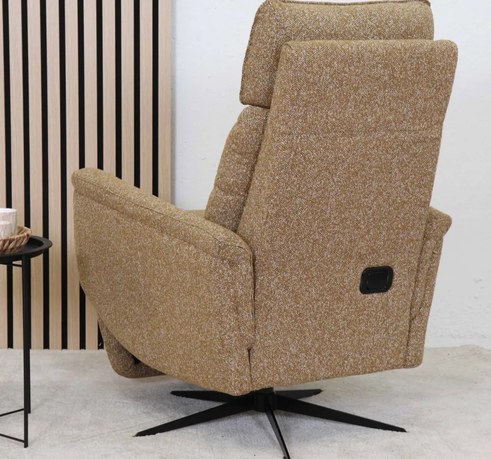 APOLLO RECLINER TUOLI SÄHKÖSÄÄDÖILLÄ KELTAINEN KANGAS