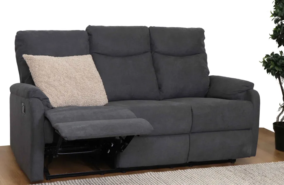 Belfast 3-istuttava recliner sohva, Bronx tummaharmaa