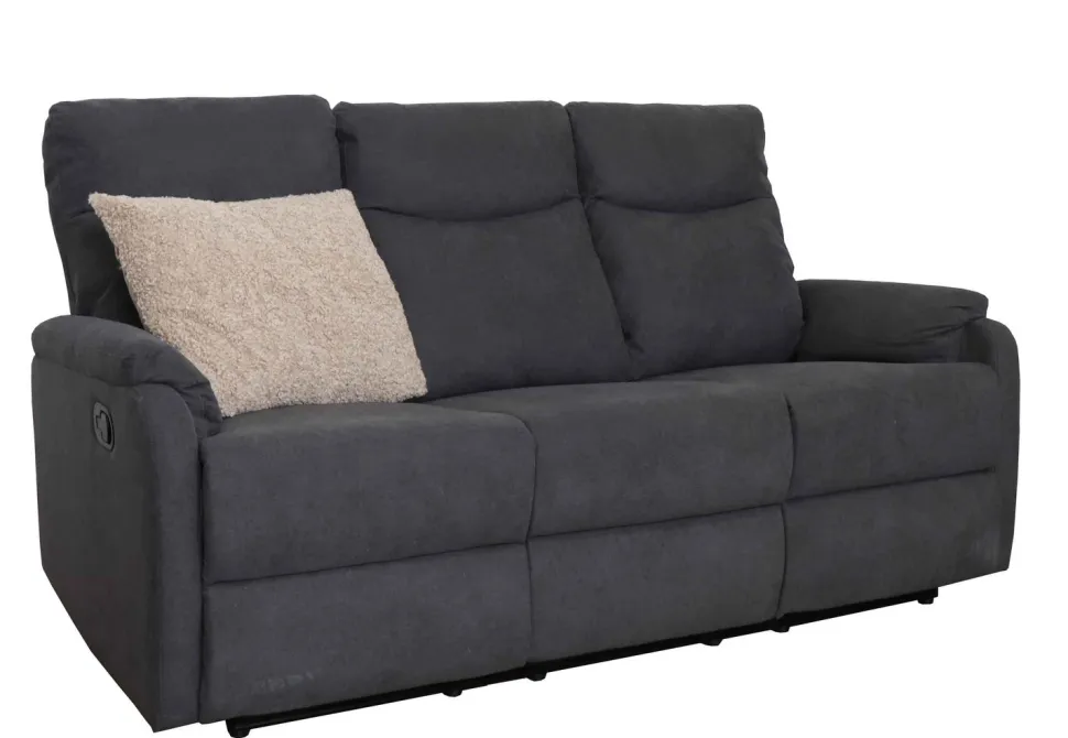Belfast 3-istuttava recliner sohva, Bronx tummaharmaa