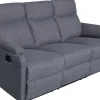 Belfast 3-istuttava recliner sohva, tummanharmaa Hygge kangas