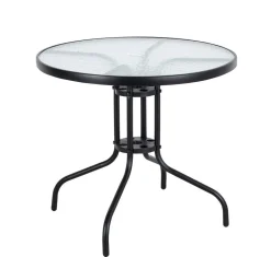 Bistro 80 cm pöytä + 4 Telex taittotuolia