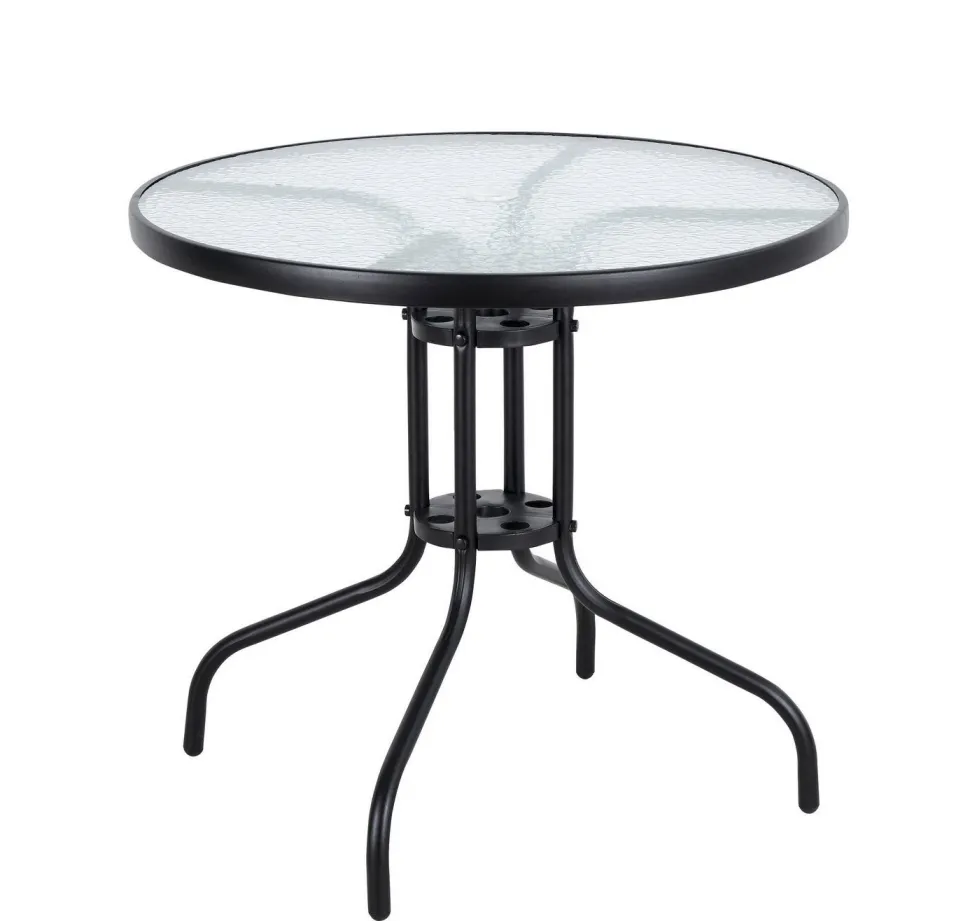 Bistro 80 cm pöytä + 4 Telex taittotuolia