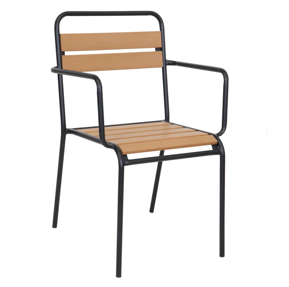 Cafe terassituoli käsinojilla
