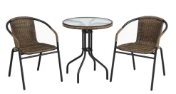 Capri terassipöytä + 2 tuolia setti