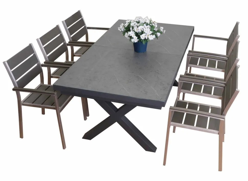 CONCEPT JATKETTAVA RUOKAPÖYTÄ + MILANO ARTWOOD TUOLIT