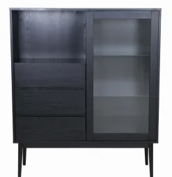 Copenhagen leveä tammivitriini 120 cm