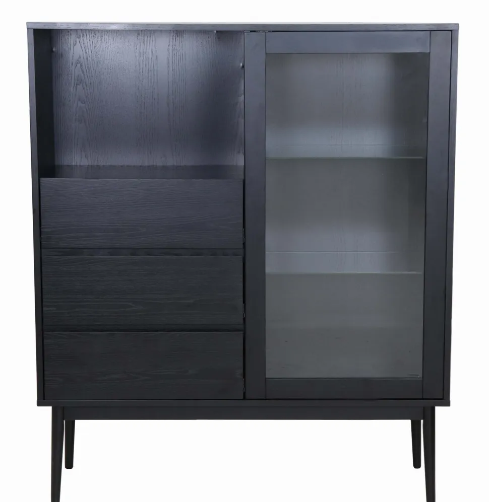 Copenhagen leveä tammivitriini 120 cm