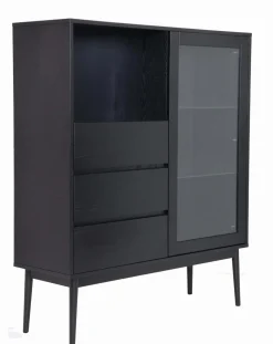 Copenhagen leveä tammivitriini 120 cm