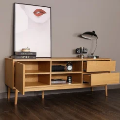 Copenhagen tammi tv-taso 152 cm, luonnonväri tammi