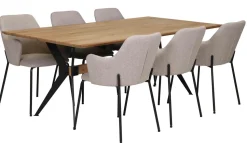 DELTA TAMMIPÖYTÄ 200 CM + 6 HAMMOND TUOLIA