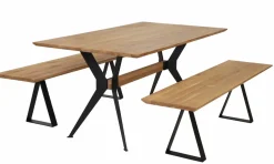 Delta tammi pöytä + 2 Delta tammi penkkiä
