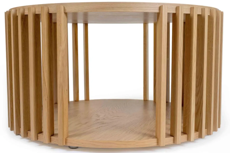 Drum pyöreä tammi sohvapöytä 83 cm