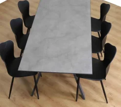 ESTELLE PÖYTÄ 180X90 CM + 6 NETTA TUOLIA