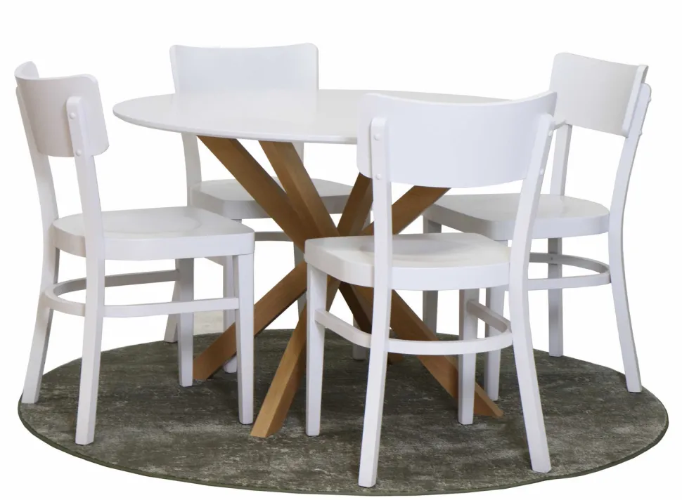 FELIX PYÖREÄ PÖYTÄ 110 CM + 4 CAFE PLUS TUOLIA