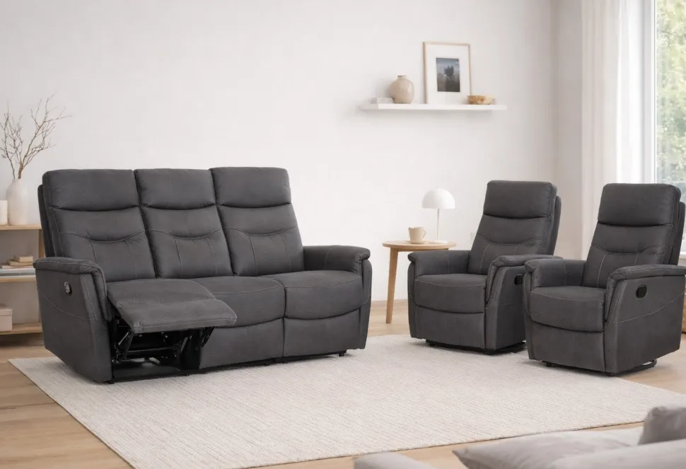 FLORIDA 3+1+1 RECLINER KALUSTO ANTIIKKIKANKAALLA