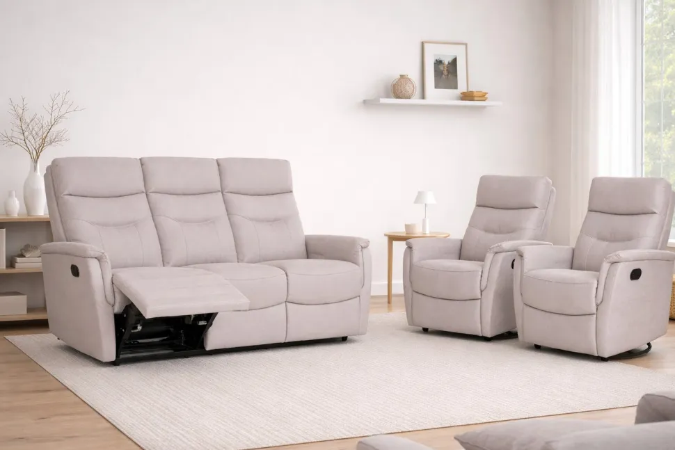 FLORIDA 3+1+1 RECLINER KALUSTO ANTIIKKIKANKAALLA