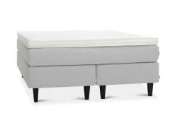 FUSION 5-VYÖHYKE JENKKISÄNKY SETTI 8 CM PETAUSPATJALLA, KOKO 160X200 CM, MUSTAT JALAT