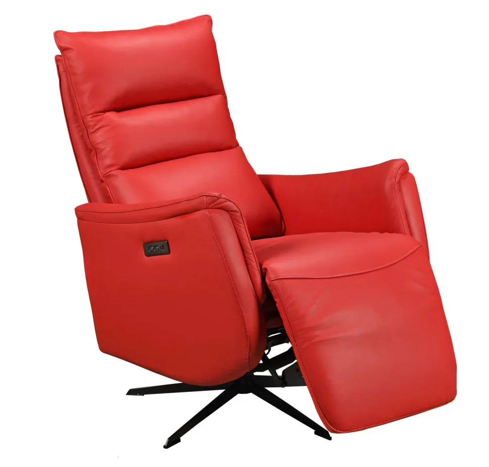 GENESIS NAHKAINEN RECLINER TUOLI SÄHKÖSÄÄDÖILLÄ, ERI VÄREJÄ
