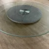 Glass lasinen pyörivä tarjotin ruokapöydälle