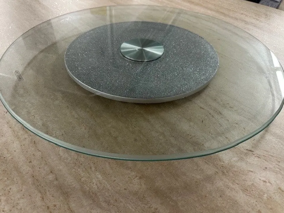 Glass lasinen pyörivä tarjotin ruokapöydälle