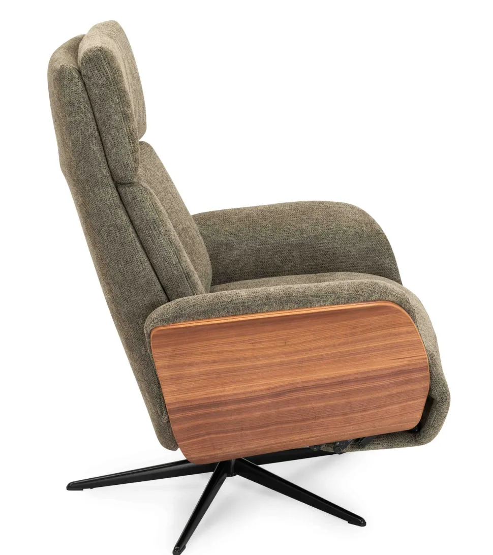 HJORT KNUDSEN 8292 RECLINER TUOLI KANGASVERHOILULLA