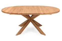 HOLGER Ø120 CM +50 CM JATKETTAVA PYÖREÄ PÖYTÄ, TAMMEA