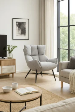 HYGGE NOJATUOLI, KIINTEÄLLÄ JALALLA