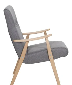 Kaisla retro lepotuoli koivu käsinojilla