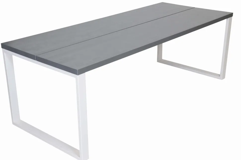 KOIVU 220X90 CM LANKKUPÖYTÄ METALLIJALOILLA