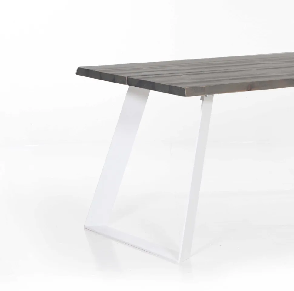 LANA LANKKU RUOKAPÖYTÄ 200x90 METALLIJALALLA