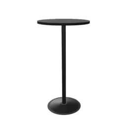 LENNA JULKITILA PÖYTÄ METALLIJALALLA JA 60 CM PYÖREÄLLÄ KANNELLA