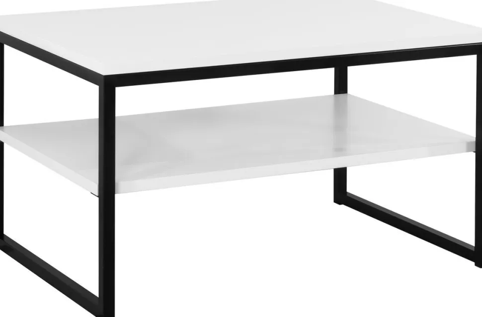 LINE SOHVAPÖYTÄ 90 X 60 CM MUSTALLA RUNGOLLA