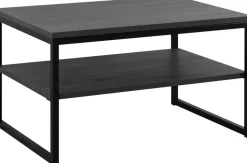 LINE SOHVAPÖYTÄ 90 X 60 CM MUSTALLA RUNGOLLA