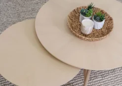 Loft pyöreä saarni sohvapöytä 65 cm