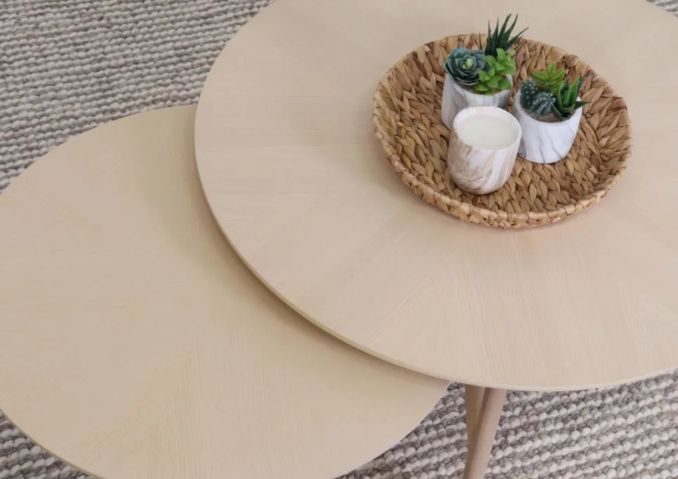 Loft pyöreä saarni sohvapöytä 65 cm