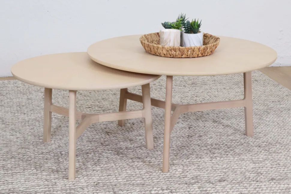 Loft pyöreä saarni sohvapöytä 65 cm