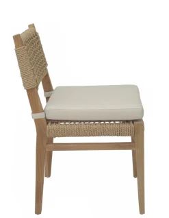 Marcelo Tiikki ruokapöytä 270x100cm + 10 Marcelo Teak tuolia, paksua massiivitiikkiä!