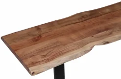 MASSIVE 250 CM JÄTTI ACAZIA LANKKUPENKKI METALLIJALOILLA