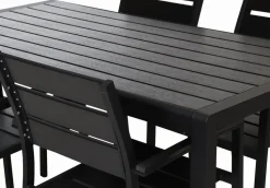 MILANO ARTWOOD PÖYTÄ + 4 MILANO TUOLIA KOKOMUSTA