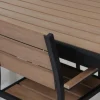 MILANO ARTWOOD PÖYTÄ + 4 MILANO TUOLIA MUSTA/LUONNONVÄRI