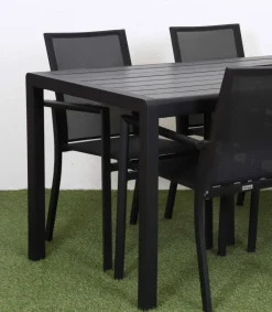 MILANO ARTWOOD PÖYTÄ + 4 QUATTRO TEXTILENE TUOLIA