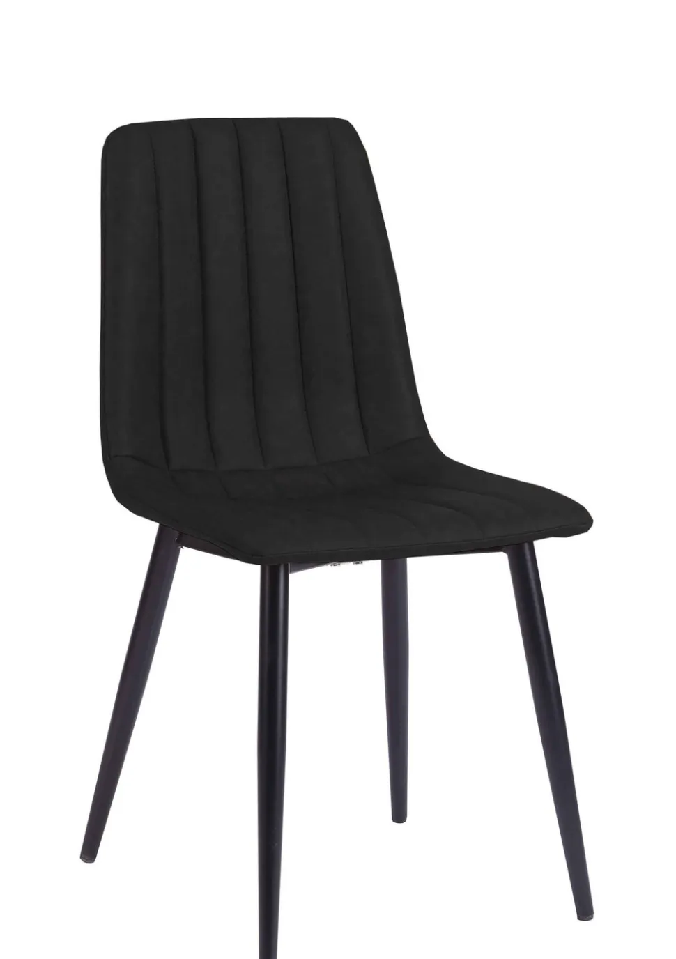MONIKA PYÖREÄ PÖYTÄ MUSTA + 4 VERHOILTUA STYLE TUOLIA