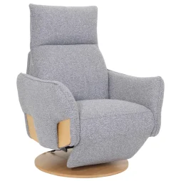 NEBRASKA RECLINER TUOLI SÄHKÖSÄÄDÖILLÄ HARMAA KANGAS